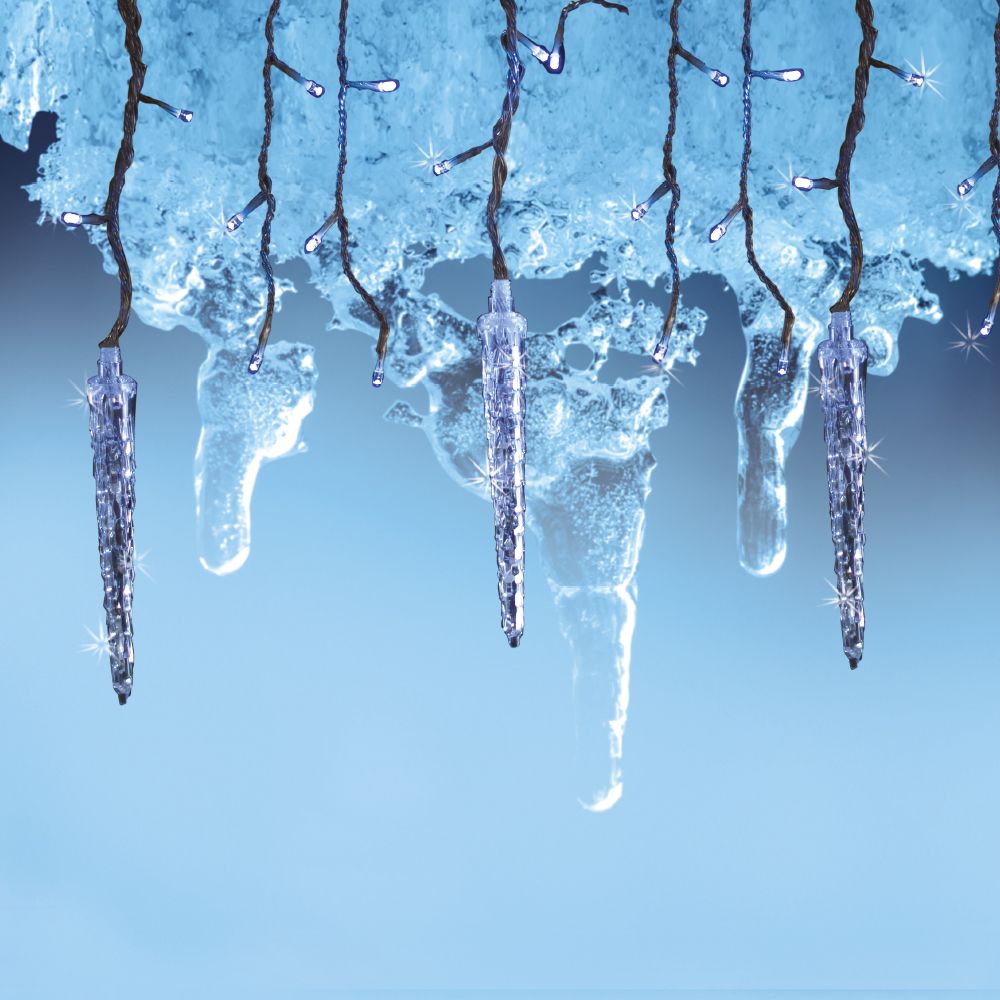 Stiria j�gcsapf�z�r, �tl�tsz� k�bel, hideg feh�r sz�n, 65 LED, 2 x 0,5 m